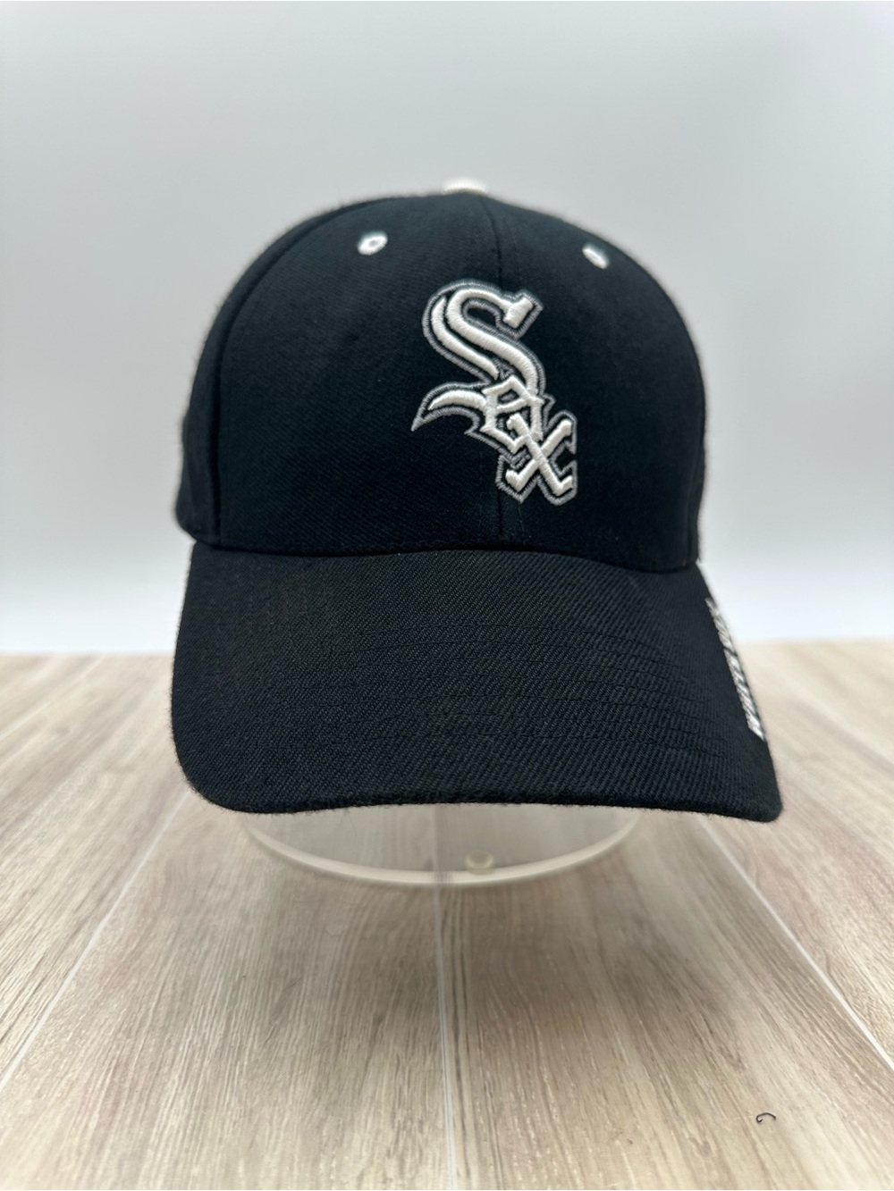 Vintage 90s Chicago White Sox Twins Enterprise Black Baseball Cap Hat | MLB